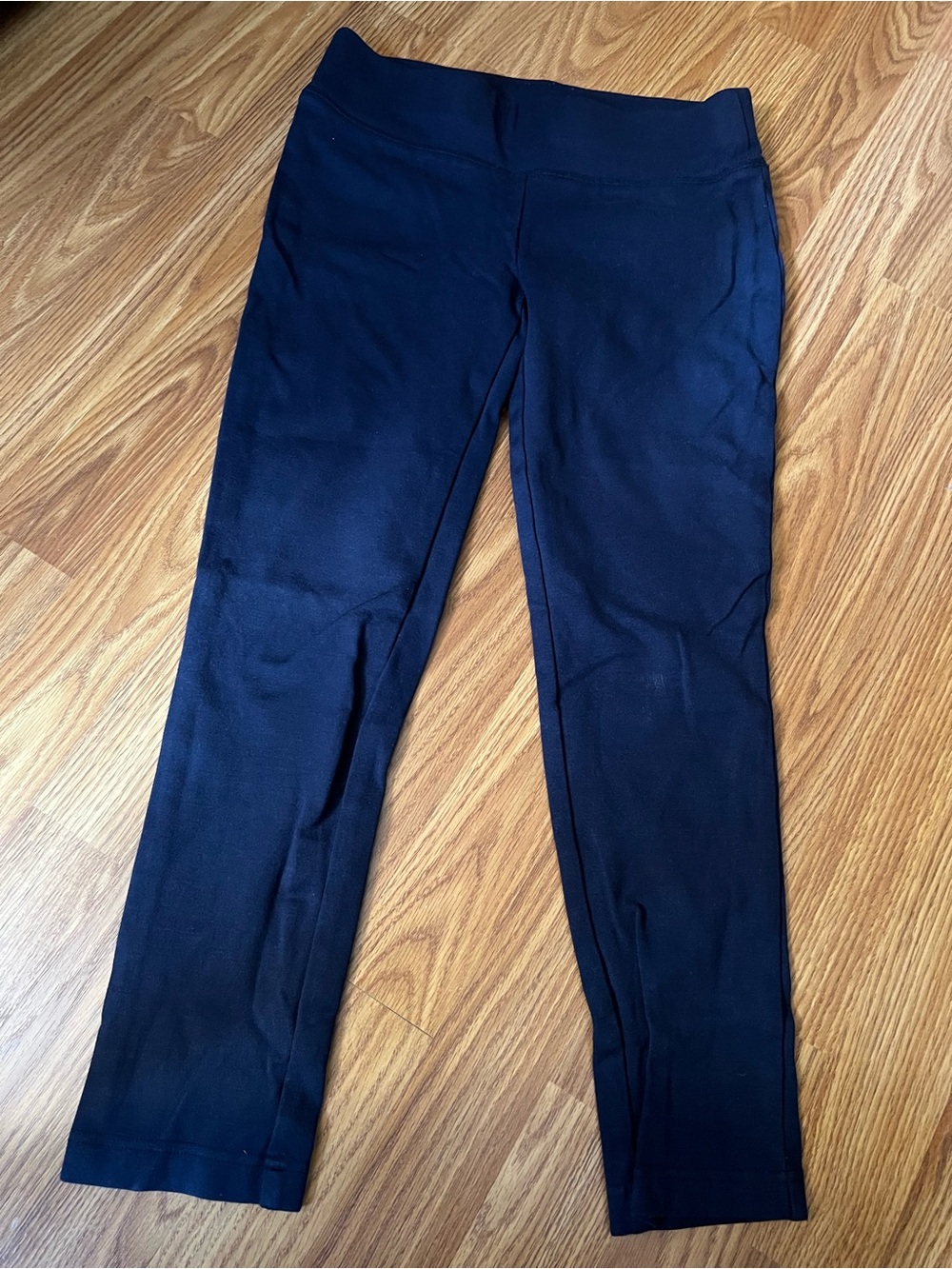 INC International Concepts Black Straight-Leg Ponte Pants
